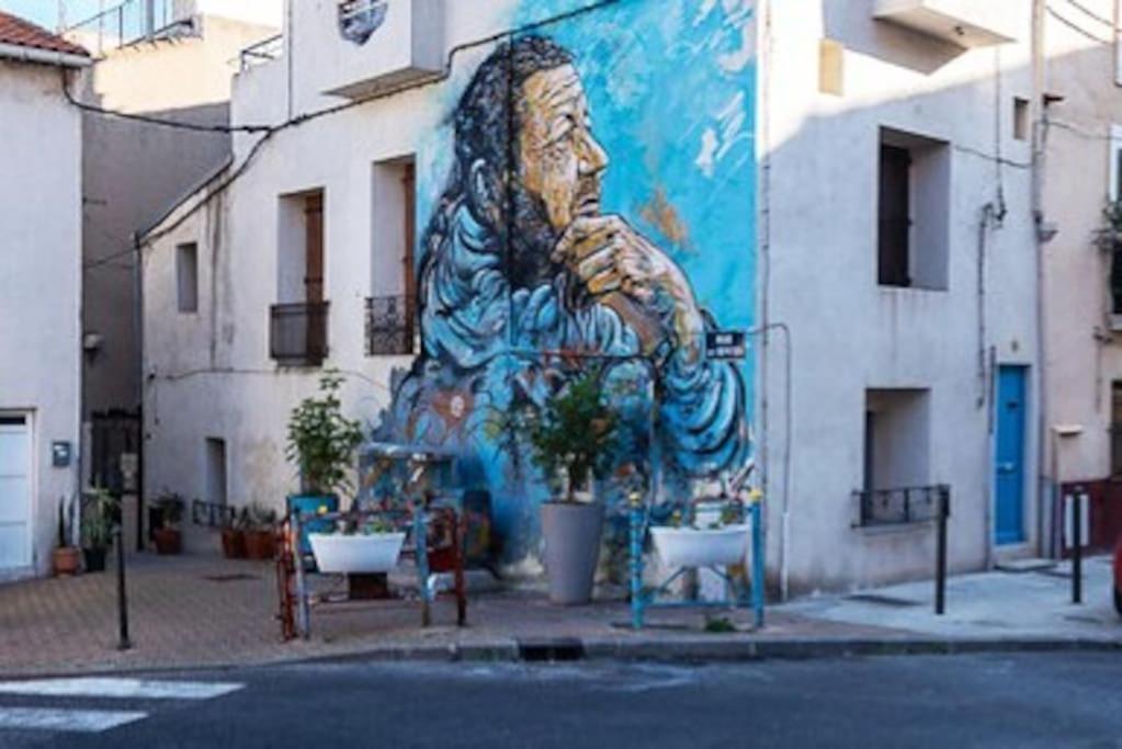 Studio entièrement rénové, situé au cœur du Quartier Haut Sète Extérieur photo